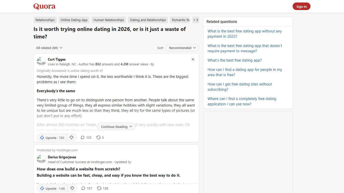 Is it worth trying online dating in 2026, or is it just a waste of time? - Quora